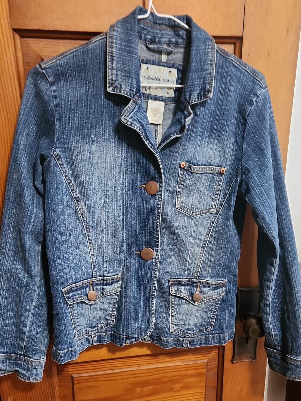 Vintage Limited Too Distressed Blue Denim Jacket
